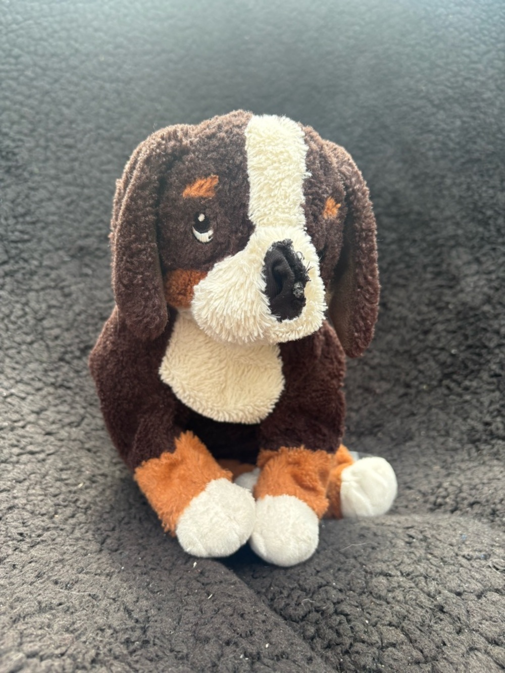 IKEA Hoppig Brown Bernese Mountain Dog Plush Stuffed Puppy Toy